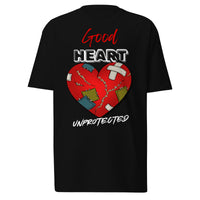 EG3BEATS GOOD HEART UNPROTECTED Men’s Premium Heavyweight T-Shirt