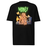 EG3BEATS MONEY ON FIRE Men’s Premium Heavyweight T-Shirt