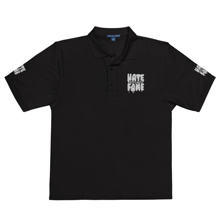 EG3BEATS HATE BECOMES FAME Men's Premium Polo