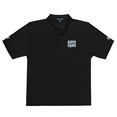 EG3BEATS HATE BECOMES FAME BLUE Men's Premium Polo