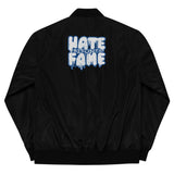 EG3BEATS HATE BECOMES FAME ROYAL Premium Recycled Bomber Jacket