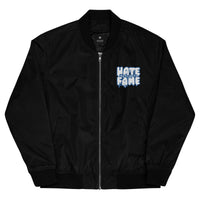 EG3BEATS HATE BECOMES FAME ROYAL Premium Recycled Bomber Jacket