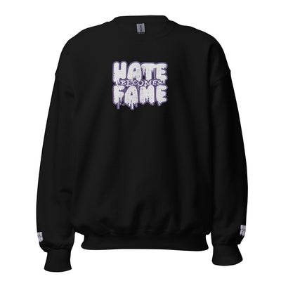 EG3BEATS HATE BECOMES FAME PURPLE Unisex Sweatshirt