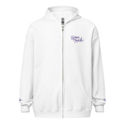 EG3BEATS MERCH LIFE PURPLE Unisex Heavy Blend Zip Hoodie