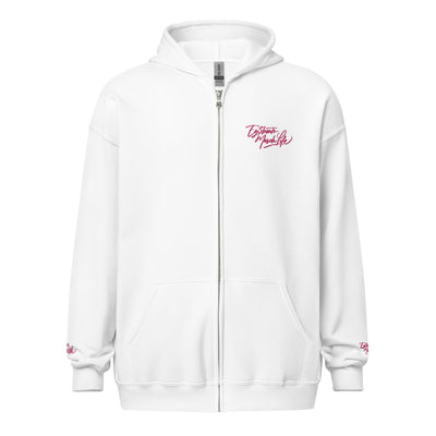 EG3BEATS MERCH LIFE PINK Unisex Heavy Blend Zip Hoodie