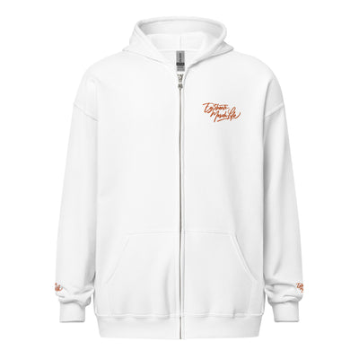 EG3BEATS MERCH LIFE ORANGE Unisex Heavy Blend Zip Hoodie