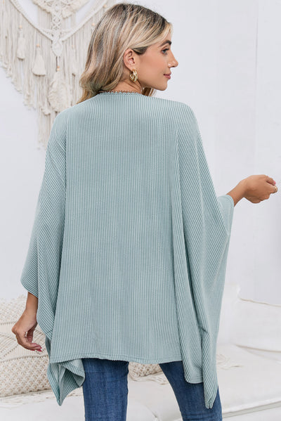 BEAUTIFUL I AM Open Front Dolman Sleeve Cardigan