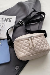 BEAUTIFUL I AM Zipper Detail Crossbody Bag