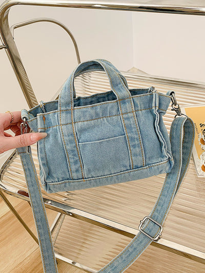 BEAUTIFUL I AM Denim Shoulder Bag