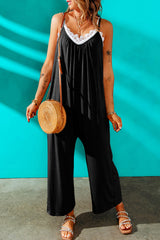 BEAUTIFUL I AM Spaghetti Strap Wide Leg Pants Jumpsuit