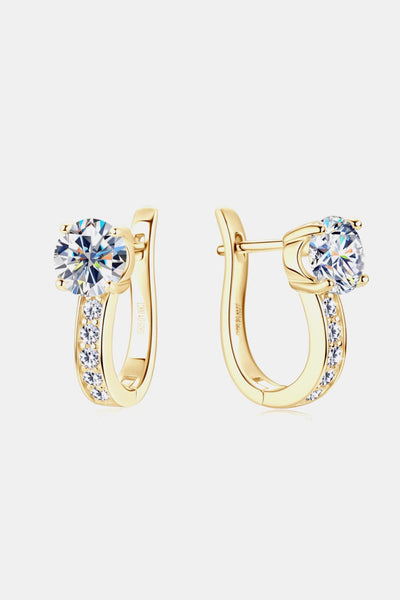 BEAUTIFUL I AM 2 Carat Moissanite Jewelry 925 Sterling Silver Earrings