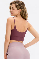 BEAUTIFUL I AM Scoop Neck Long Active Sports Bra