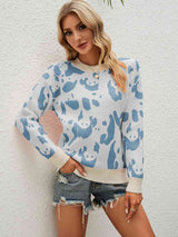 BEAUTIFUL I AM Round Neck Drop Shoulder Sweater