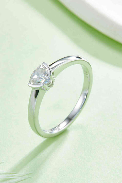 BEAUTIFUL I AM Moissanite 925 Sterling Silver Jewelry Solitaire Ring