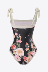 BEAUTIFUL I AM Floral Tie-Shoulder Two-Piece Swim Set