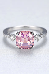 BEAUTIFUL I AM Morganite Jewelry 925 Sterling Silver Ring