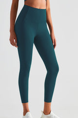 BEAUTIFUL I AM Wide Waistband Sports Leggings with Pockets Active Wear