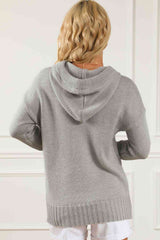 BEAUTIFUL I AM Drawstring Hooded Sweater with Pocket