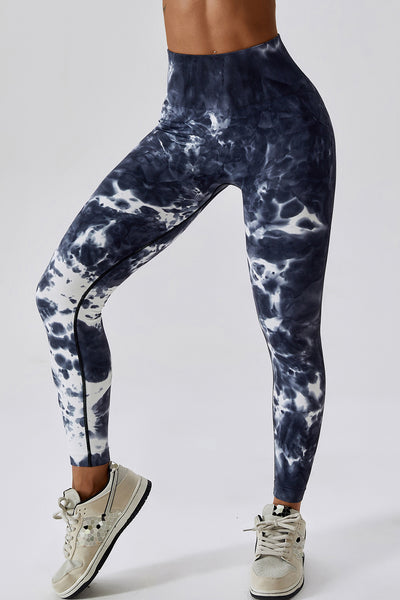 BEAUTIFUL I AM High Waist Tie-Dye Long Sports Pants Active Wear