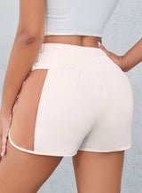 BEAUTIFUL I AM Color Block Wide Waistband Shorts