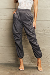 BEAUTIFUL I AM Drawstring Waist Pants with Pockets