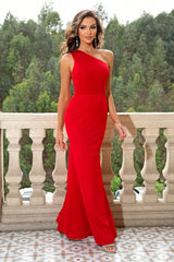 BEAUTIFUL I AM One-Shoulder Sleeveless Maxi Dress