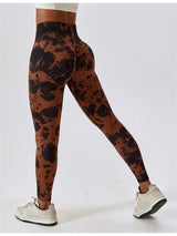 BEAUTIFUL I AM Tie Dye Wide Waistband Active Leggings Active Wear