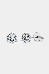 BEAUTIFUL I AM Moissanite Jewelry 925 Sterling Silver Stud Earrings