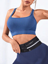 BEAUTIFUL I AM Square Neck Active Sports Bra