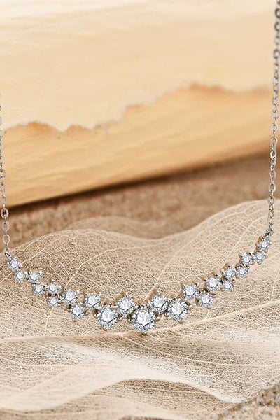 BEAUTIFUL I AM JEWELRY 1.64 Carat Moissanite 925 Sterling Silver Necklace