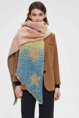 BEAUTIFUL I AM Raw Hem Polyester Scarf