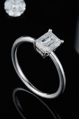 BEAUTIFUL I AM 1 Carat Moissanite Jewelry 925 Sterling Silver Solitaire Ring