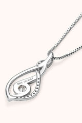 BEAUTIFUL I AM Moissanite Jewelry 925 Sterling Silver Necklace