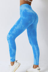 BEAUTIFUL I AM High Waist Tie-Dye Long Sports Pants Active Wear