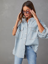 BEAUTIFUL I AM Dropped Shoulder Raw Hem Jacket