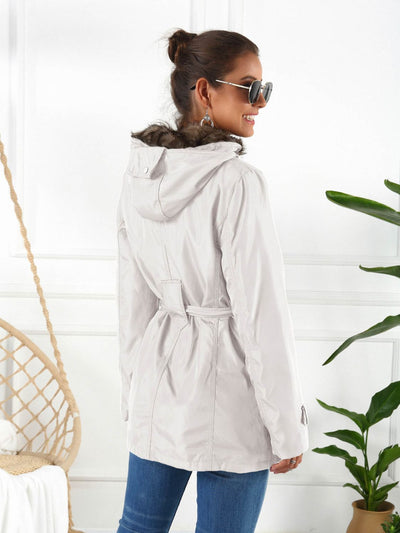 BEAUTIFUL I AM Full Size Hooded Jacket with Detachable Liner (Three-Way Wear)