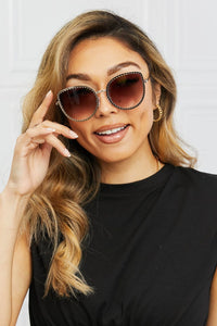 BEAUTIFUL I AM Full Rim Metal Frame Sunglasses