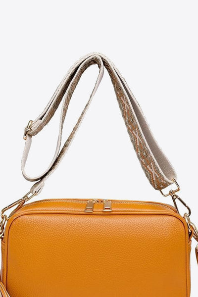 BEAUTIFUL I AM PU Leather Tassel Crossbody Bag