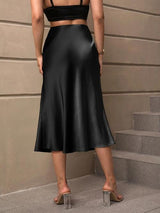 BEAUTIFUL I AM High Waist Midi Skirt Dress