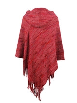 BEAUTIFUL I AM Fringe Hem Hooded Poncho