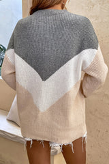 BEAUTIFUL I AM Round Neck Dropped Shoulder Sweater