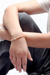 BEAUTIFUL I AM Freshwater Pearl Zinc Jewelry Alloy Bracelet