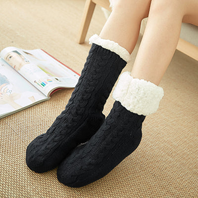 BEAUTIFUL I AM Contrast Winter Socks