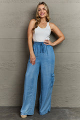 BEAUTIFUL I AM GeeGee Out Of Site Full Size Denim Cargo Pants