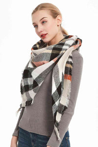 BEAUTIFUL I AM Plaid Imitation Cashmere Scarf