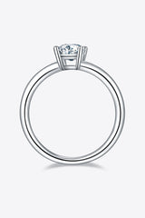 BEAUTIFUL I AM 1 Carat Moissanite Jewelry 925 Sterling Silver Solitaire Ring