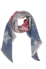 BEAUTIFUL I AM Raw Hem Polyester Scarf