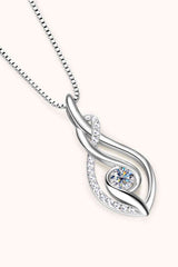 BEAUTIFUL I AM Moissanite Jewelry 925 Sterling Silver Necklace