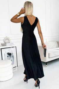 BEAUTIFUL I AM V-Neck Sleeveless Maxi Dress