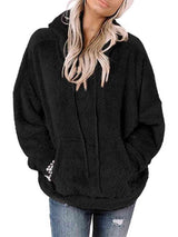 BEAUTIFUL I AM Drawstring Teddy Hoodie with Pocket